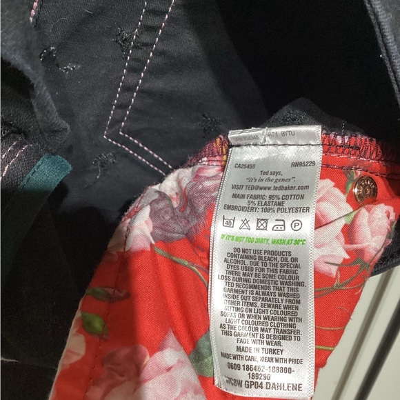 COPY - Ted BakerDahlene Embroidered Star Skinny size 28 - Picture 8 of 12